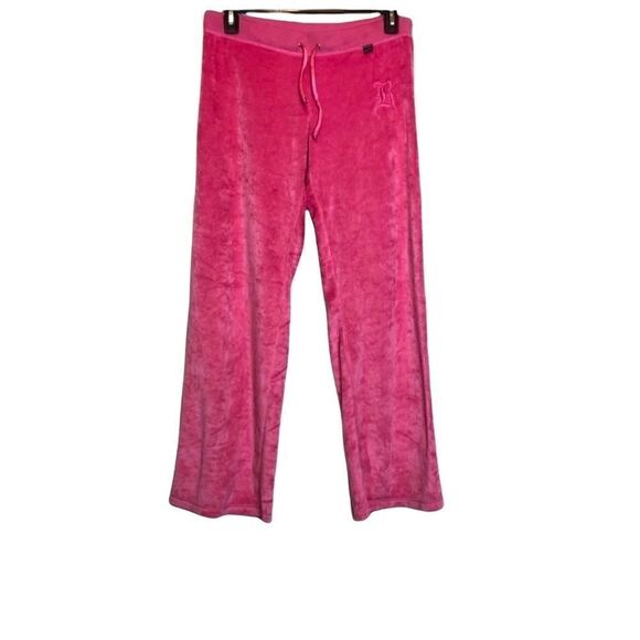 NWT BCBGMaxAzria Velour Pants in Hot Pink XL - Picture 1 of 10